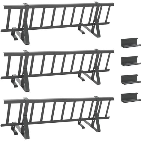 Roof Snow Guard Anthracite 300 x 29.5 x 34.5 cm Steel vidaXL