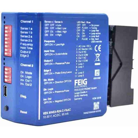 Detector magnético Spira Detector de doble canal Plug-in Dp2 FAAC 785599