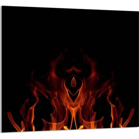 Panneau vitré pour cuisine 65x60 Feu (1/5)