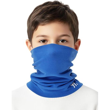 Schlauchschal Kinder Blau, Warm Winddicht Atmungsaktiv, für Jungen Mädchen (1/5)