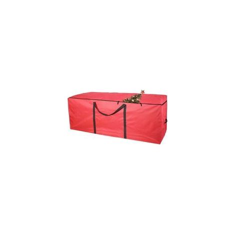 sac de rangement pour sapin de Noël rouge 122 x 38 x 51 cm, housse de protection imperméable en tissu Oxford 210D pour sapin artificiel (1/5)