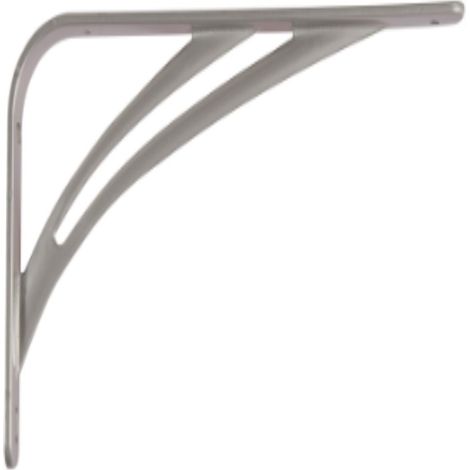 VECA - REGGIMENSOLA PESANTE LINEA LIBERTY PER ARREDO GARAGE IN ACCIAIO 40CM - COLORE ALLUMINIO METALLIZZATO