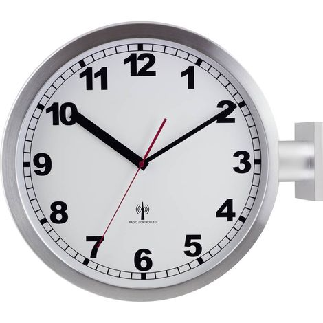 EUROTIME ET-51764-47 Radiocontrollato Orologio da parete 40 cm Alluminio (1/2)