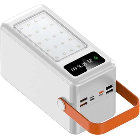 Boîtier pour 35 emplacements de batteries 18650 avec lampe torche LED (batterie non incluse) (1/5)