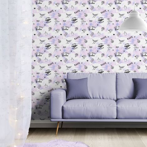 Not Your Cherub Wallpaper Muriva Modern Contemporary Sassy B Pink Teenager (1/4)