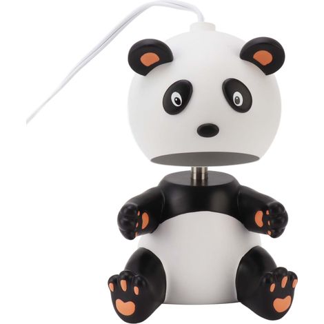 Chauffe-bougie en forme de robot panda mignon avec minuterie, structure en métal, ampoule G10, prise UE 110-220 V (1/5)