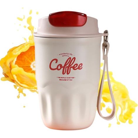 Termo inteligente para café, tazas, revestimiento de acero inoxidable, 360 ml para viajes en coche, café caliente o bebidas frías (1/5)