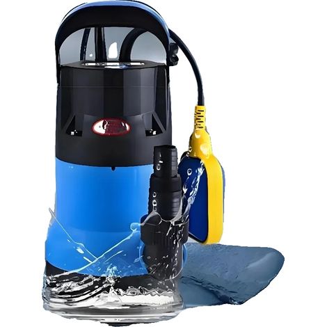 Bomba de agua sumergible, 400 W, caudal de 7 m³/h, altura de elevación de 6,5 m, 110 V / 127 V, 3400 RPM. (1/5)