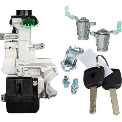 Serrure de porte cylindrique avec deux clés, compatible avec les modèles CRV 2002-2006, numéro de modèle 72185-S9A-013. (1/5)