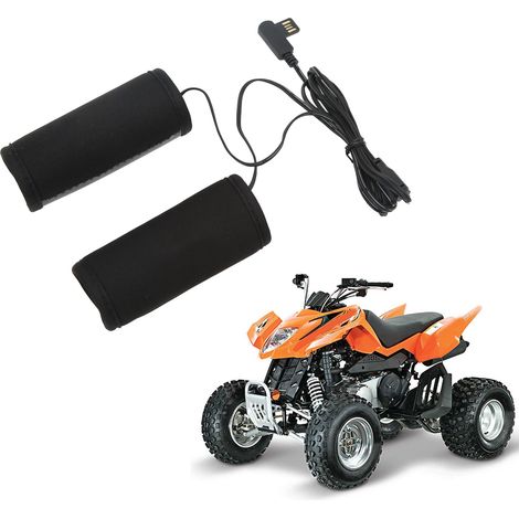Manchon chauffant USB pour poignée, 5V 15W, réglable sur 3 niveaux, convient aux motos/quads avec un diamètre de guidon de 22 à 32 mm. (1/5)