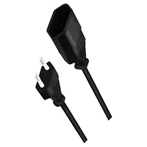 1m Câble Alimentation Rallonge Cordon Extension Fiche Type-C Euro vers Prise Euro Type-C (1m Noir) (1/5)
