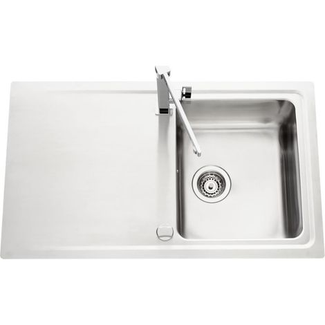 Evier inox Stromboli Couleur évier: Inox lisse (1/4)