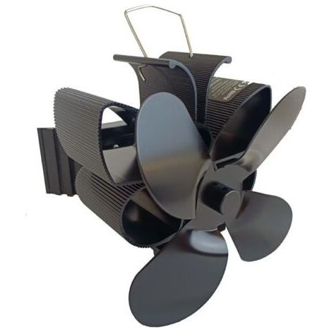 Ventilateur de Cheminée Magnétique, 4 Pales Ventilateur de Cheminée,Ventilateur Poele à Bois Silencieux pour Poêle à Bois/Cheminée/Gaz/Bûches/Poele a Granule (1/4)