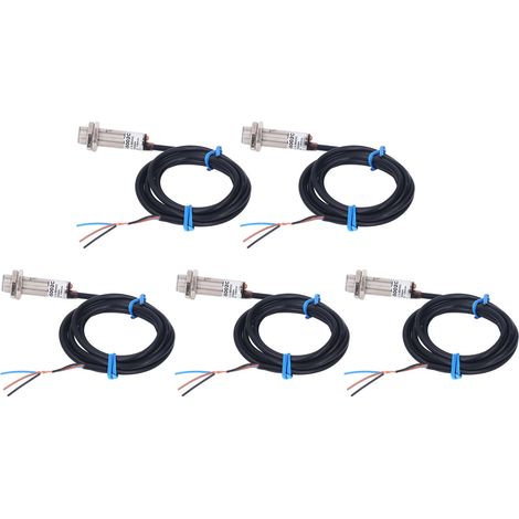 Capteur inductif de proximité NPN 5-30V DC, interrupteur magnétique à effet Hall, lot de 5 pièces, détecteur de métal pour automatisation, composant électronique robuste. (1/5)