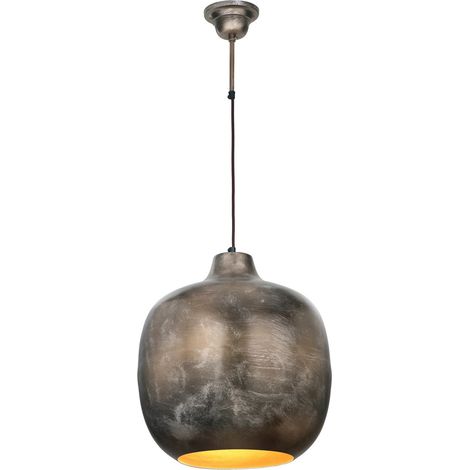 Lampada a sospensione Sawyer in ferro bronzato (1/3)