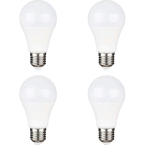 Ampoules LED E27 9W blanc froid 6000K (équivalent halogène 75W), 12 V, compatible 12 V/24 V CC (lot de 4). (1/5)