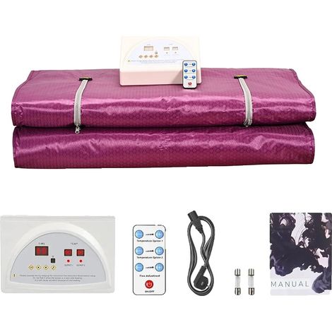 Couverture Sauna, Contrôle de Température, Design Portable, VIOLET, 180x80cm (1/2)