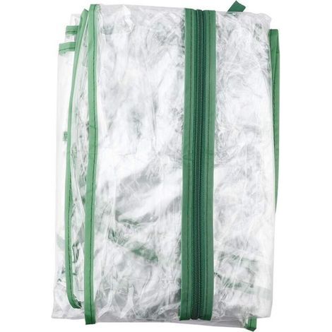 Double-layer greenhouse cover, made of transparent PVC – double zipper – dimensions 69 x 49 x 92 cm – accessory for mini-greenhouses (1/5)