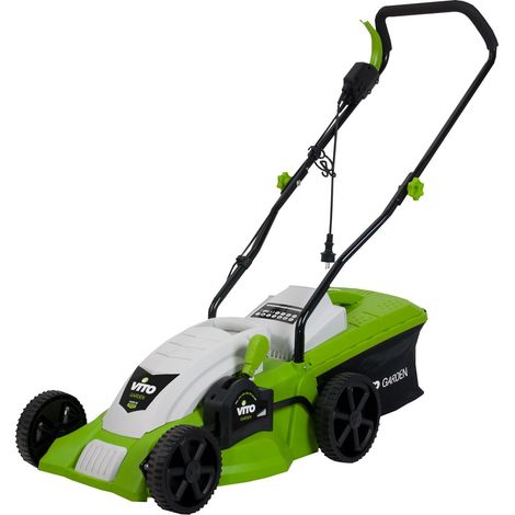 Tondeuse électrique 1400W Moteur induction Coupe 34 cm - Hauteur de coupe 25-60 mm - Bac 35L VITO