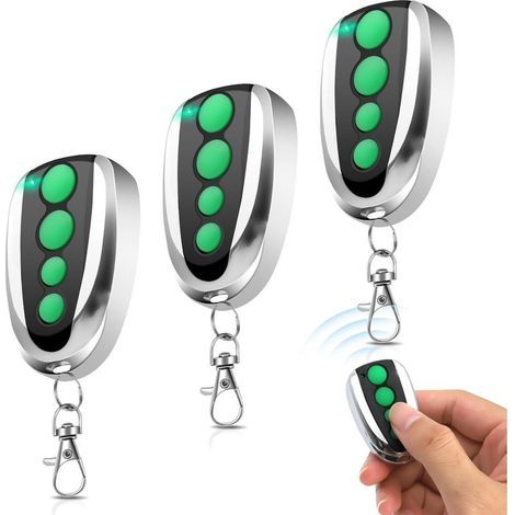 433,92MHz Télécommande Compatible avec All TOPENS M1,4 canaux télécommande Porte de Garage pour ouvre-Portail Coulissant Automatique,Lot de 3 (1/5)