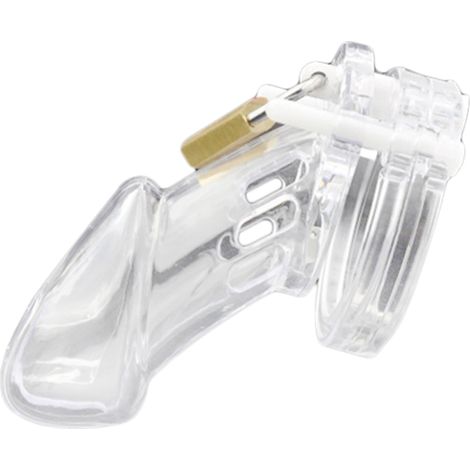 Contrôle corporel masculin : cadenas de chasteté en plastique avec clé pour hommes (1/3)