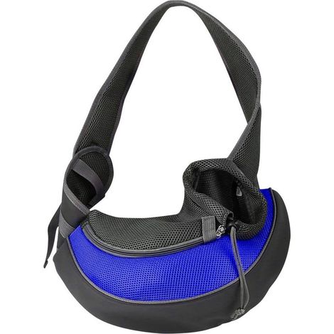 Petit sac de transport pour animaux de compagnie - bleu (1/5)