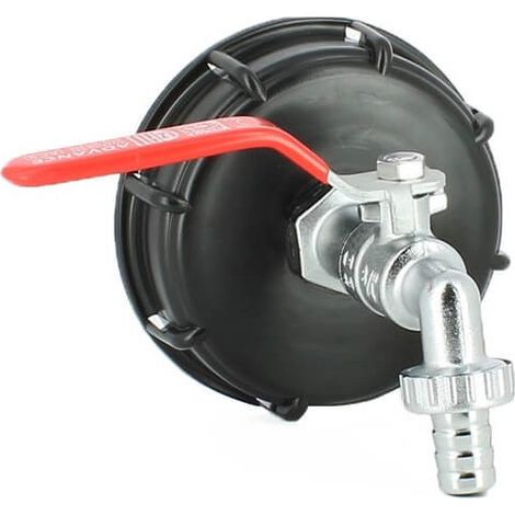 Multicuves – Raccord laiton S100X8 – Robinet à boisseau sphérique chromé 15 mm – Sortie mâle 3/4'' pas gaz – Pour cuve eau 1000 litres (1/6)