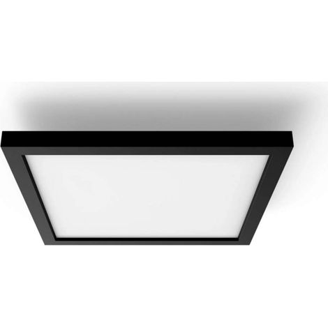 Philips Hue Aurelle Plafonnier Carré Petit (Noir) Lumière blanche chaude à froide - White Ambiance (1/5)