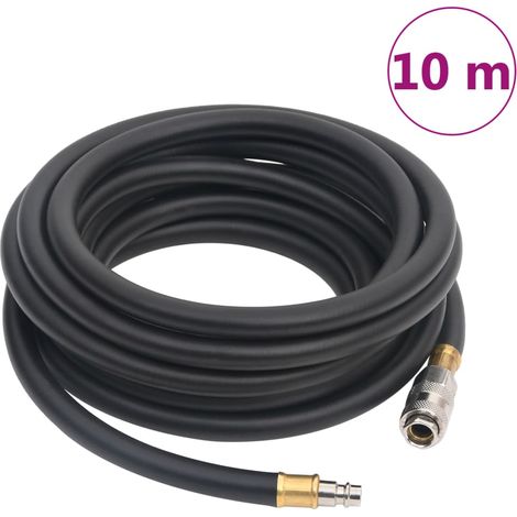 Tuyau d'air hybride, noir, 1,5 cm x 10 m, caoutchouc et PVC