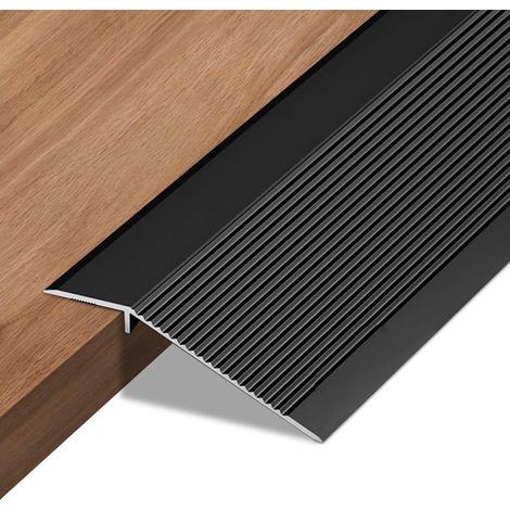 Rampe de Seuil Aluminium 90 cm, 10 à 35 mm Adhesive Barre de Seuil Rattrapage de Niveau pour stratifié, carrelage (1/5)