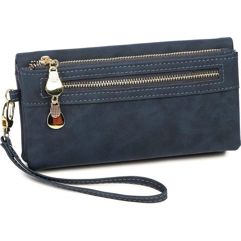 Portefeuille givré vintage (bleu foncé),
