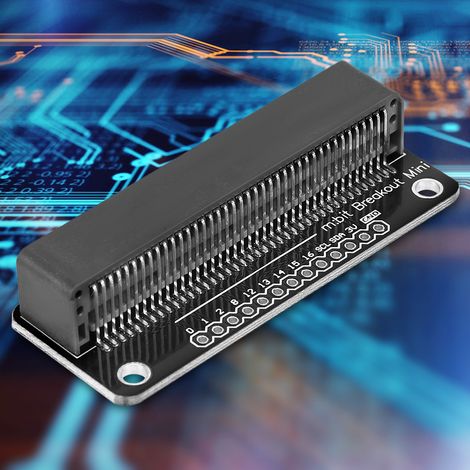 Plaque d'extension plaquée or pour composants MINI/Micro:bit, broches de 2,54 mm (noire) (1/5)