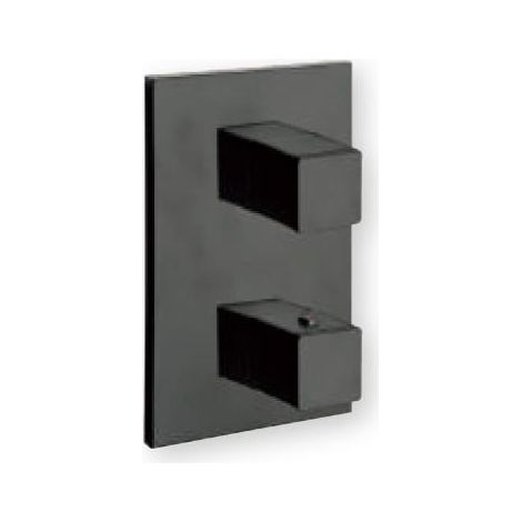 Façade de douche thermostatique 3 sorties Blackmat QUADRI - CRISTINA ONDYNA XQ85313 (1/2)