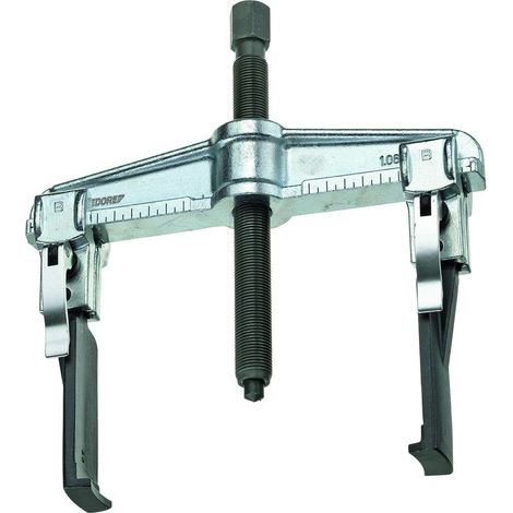 1.06/S1A-E Extractor de sujeción rápida de 2 brazos, con ganchos delgados 140x100 mm
