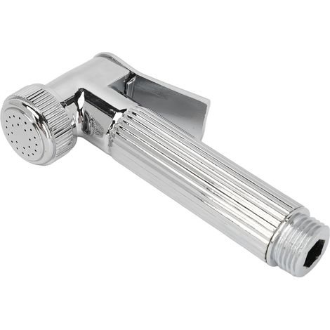 Ensemble de douchette de bidet portable, pression d'eau réglable, en acier inoxydable électroplaqué, avec tuyau flexible de 2 m. (1/5)