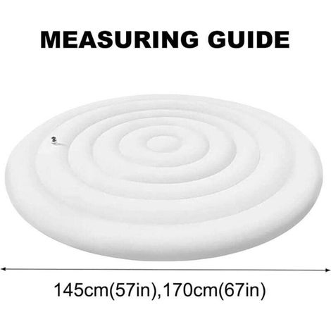 Couverture Gonflable de Spa, Couvercle Pliable à économie d'énergie, couvertures de Remplacement pour spas gonflables Ronds extérieurs