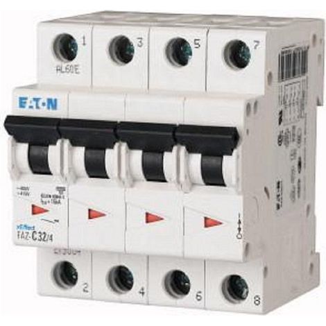 Interruttore automatico 4P C 32A 15kA AC FAZ C32/4 279064