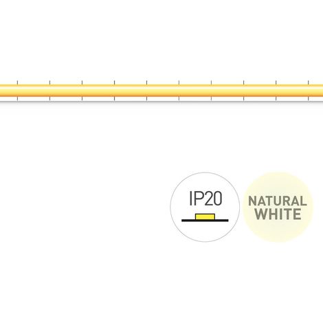 Striscia Led 4000k24v 6w/m Ip20 Cob 5mm 5m 252030-6334