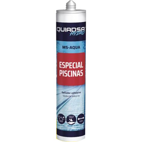 Mastic colle Élastique transparent MS-AQUA Spécial Piscines - Haute Résistance - 290 ml - 1