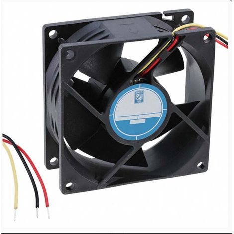 Ventilateur axial RS PRO 12 V c.c., 94.3m³/h, 80 x 80 x 32mm, 4.56W ( Prix pour 1 )
