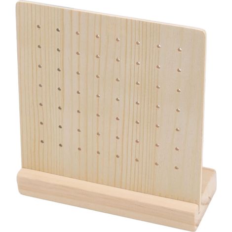 Earring Stud Display Pegboard, Wooden Jewelry Board for Earrings, Large Capacity Earring Pegboard (1/5)