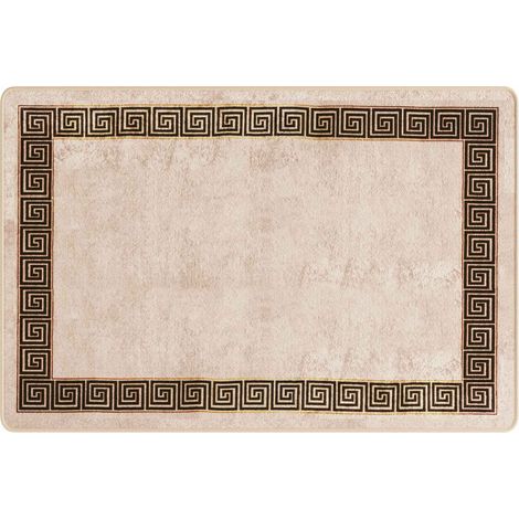 Maison Exclusive - Runner Tappeto MARSA Nero 100 x 150 cm Poliestere e PVC (1/5)