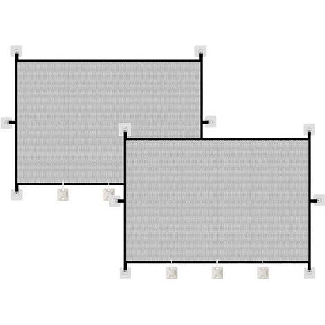 2 Pièces Grille Porte Chat Chien 110x72 cm Barrière Animaux (1/5)
