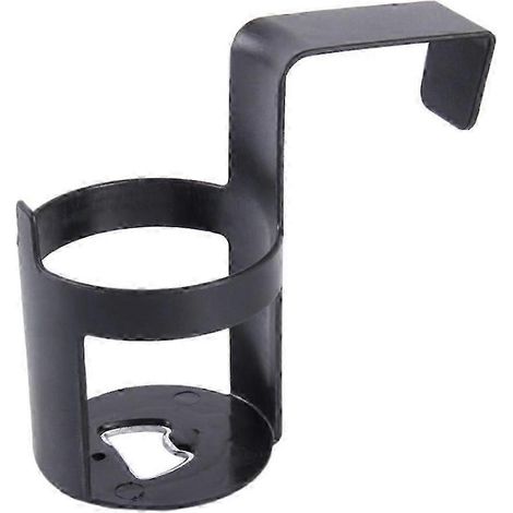 Lot de 2 porte-gobelets noirs pour voiture/camion, fixation sur tableau de bord et vitre. (1/4)