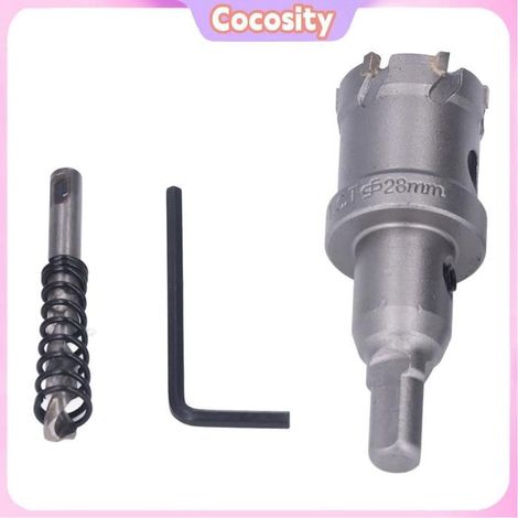 Cocosity Bit de scie cloche quincaillerie stationnaire ID : 28 mm/1,1 pouces Diamètre extérieur : 30 mm/1,18 pouces (1/5)