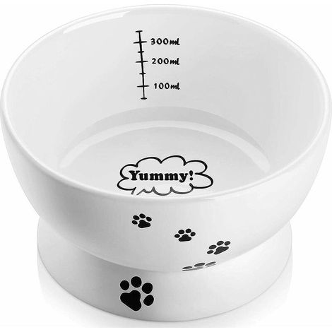 Green Mobility-gamelle Chat ceramique,430ml Bol Nourriture Chat surélevé,Gamelle Chien surelevee,gamelle à Eau Chat,Lave-Vaisselle (1/5)
