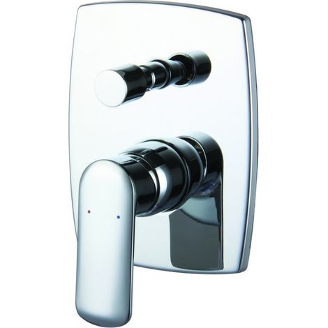 Miscelatore doccia cromato design a muro con deviatore  Lara-910DD kamalu
