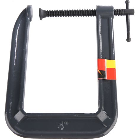 Robuste G-förmige C-Klemme für Holzbearbeitung, Heimwerker-Spannvorrichtung für Schreinerarbeiten (100, 185 mm) (1/5)