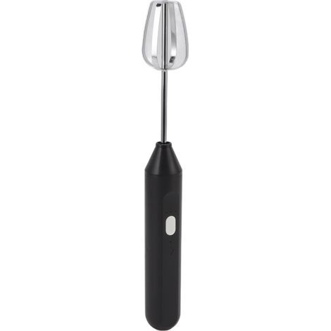 Tragbarer elektrischer Schneebesen, elektrischer Milchaufschäumer, Kaffeemixer, Milchshake-Mixer, Milchaufschäumer, schwarze Küchenutensilien