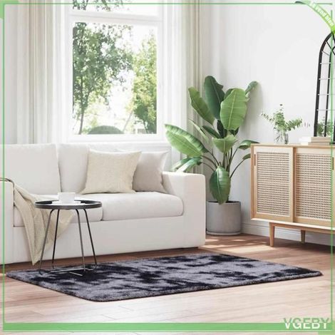 4102824 Tapis Shaggy à poils longs NAVARRA gris foncé 120x170 cm (1/5)